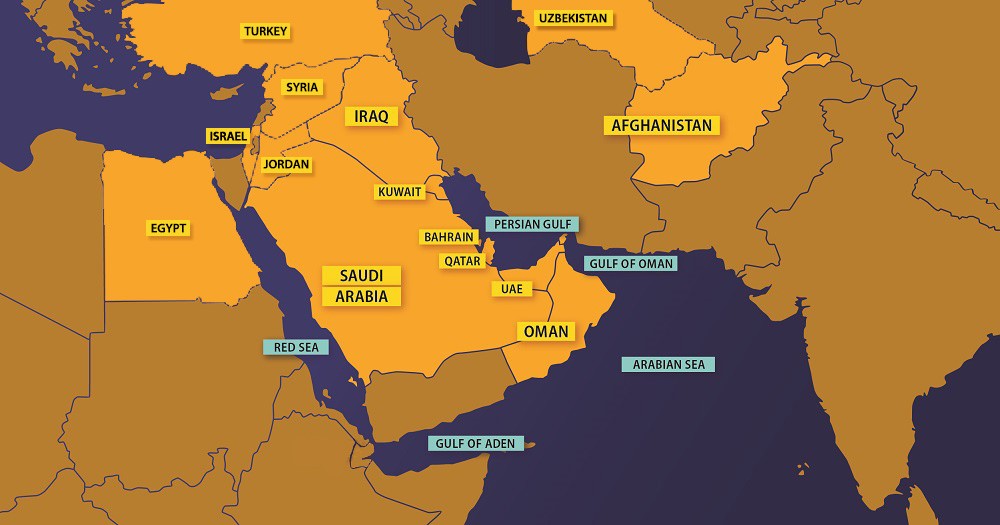 Southwest Asia Map